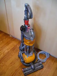 Dyson vacuum in a room