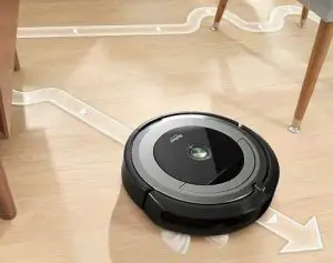 iRobot Roomba 690 under a table