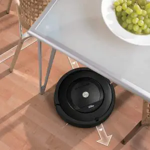 iRobot Roomba under a table